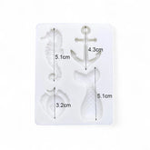 Molde Silicona Marino x 4